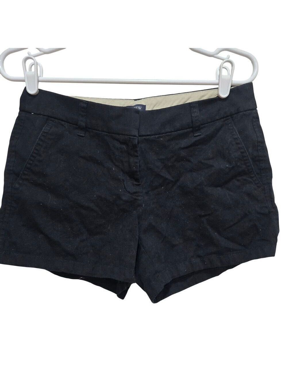 J.Crew Factory Black 3.5 Classic Chino Shorts Size 2 H5616